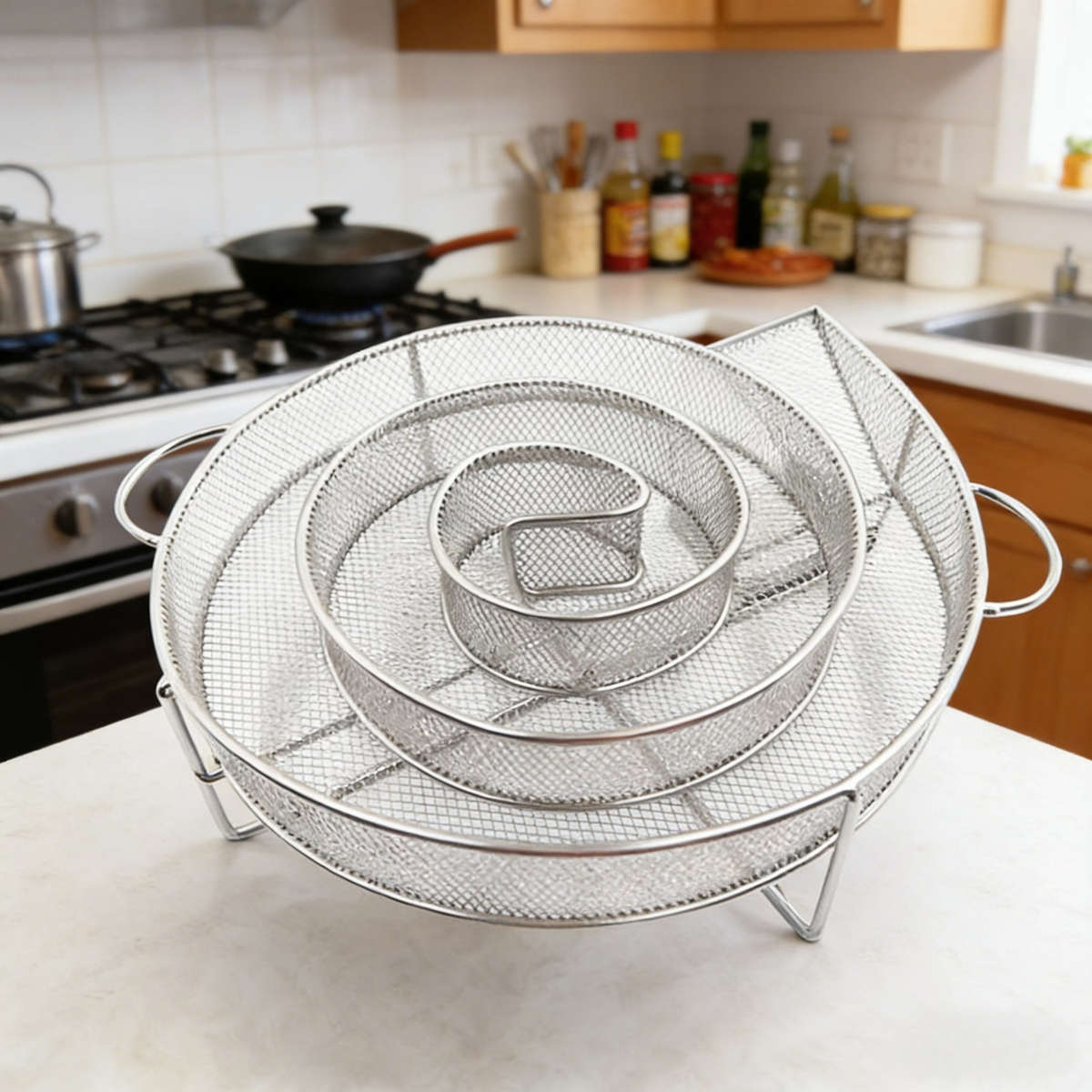 Grill Rack Color Round 20*18*5Cm