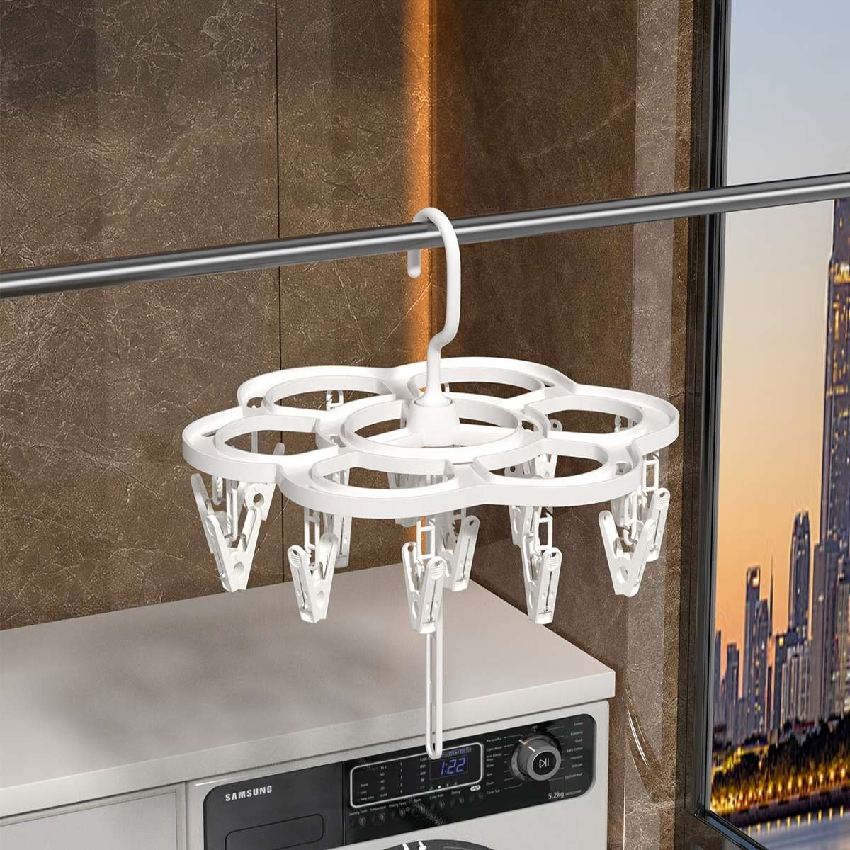 Clothes Rack Milk White Quantity 2Pcs