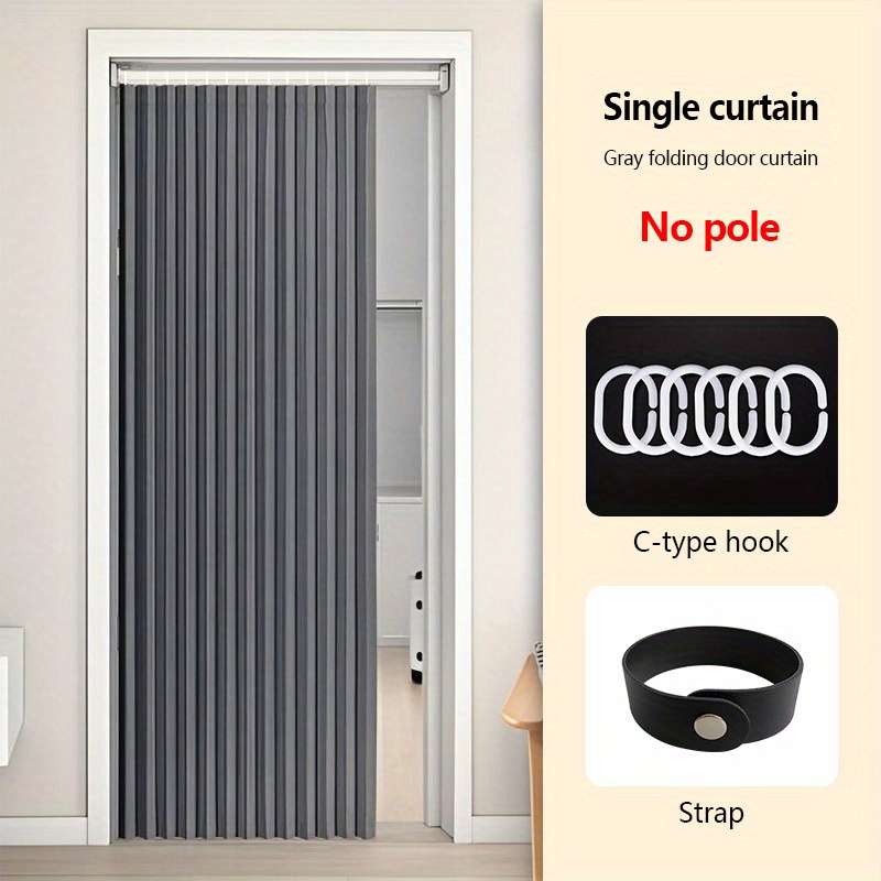 Door Curtain Color Gray Size100X180Cm