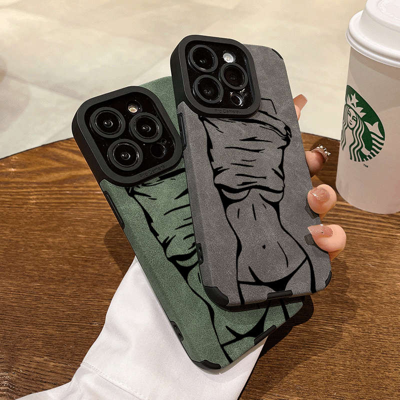 1Pc Blue For iPhone 7 Sexy Goddess Pattern Phone Case