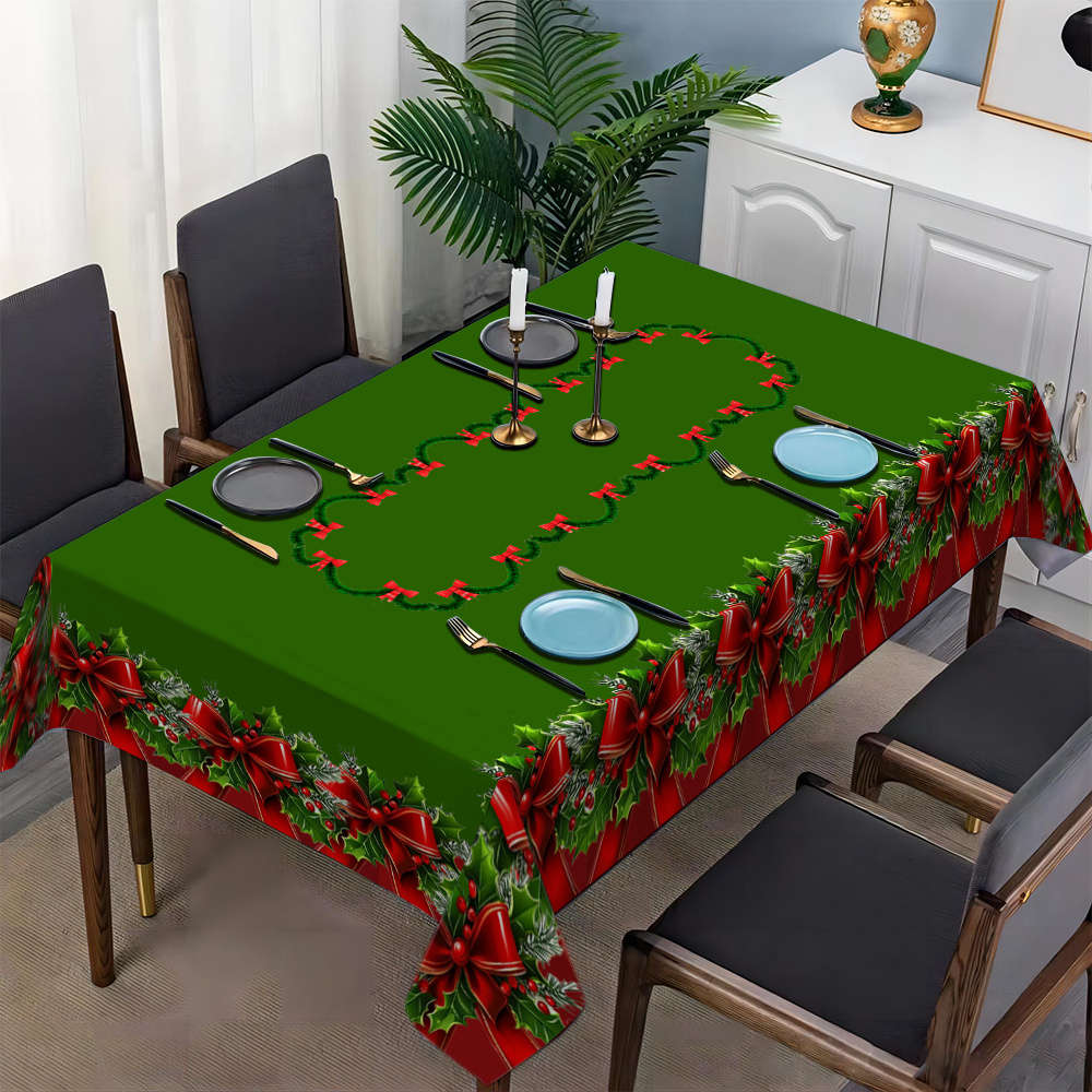 Christmas Tablecloth Size 140X220Cm