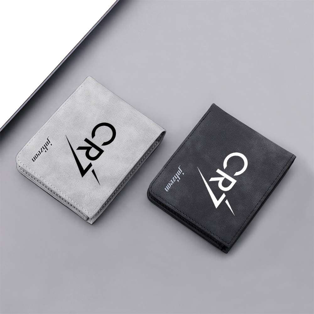 Cr7 Pattern Large Capacity Wallet Lightning Print Portable Card Holder Sports Style Artistic