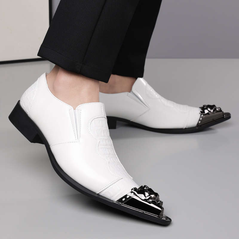 Mens Leather Shoes Color White Sizeuk 7