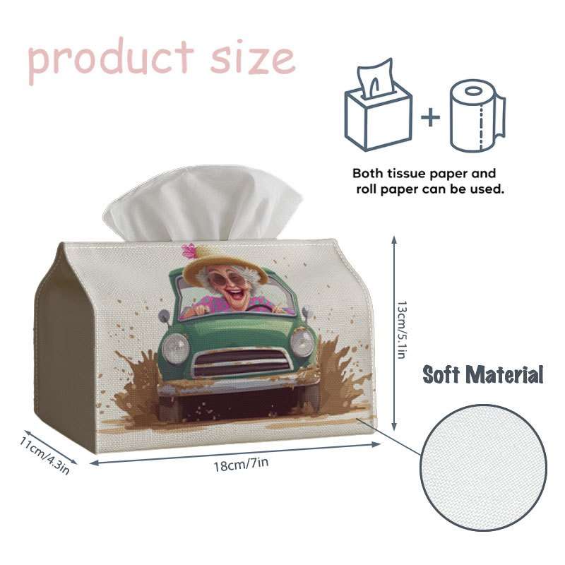 Car Tissue Box Size   is 18Cmx13Cm is 7Inx5.1In
