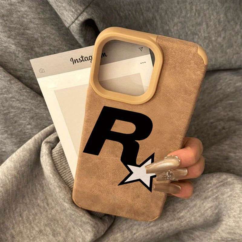 1Pc Mixed Color  For iPhone X Star Letter R Pattern Phone Case