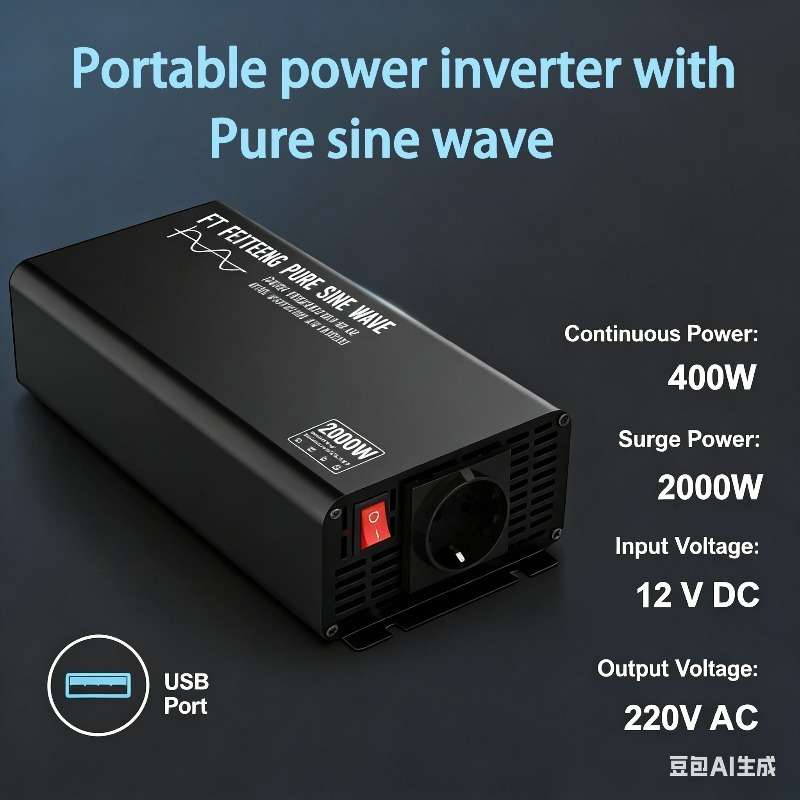 Inverter Applicable People Portable Pure Sine Wave 2000W