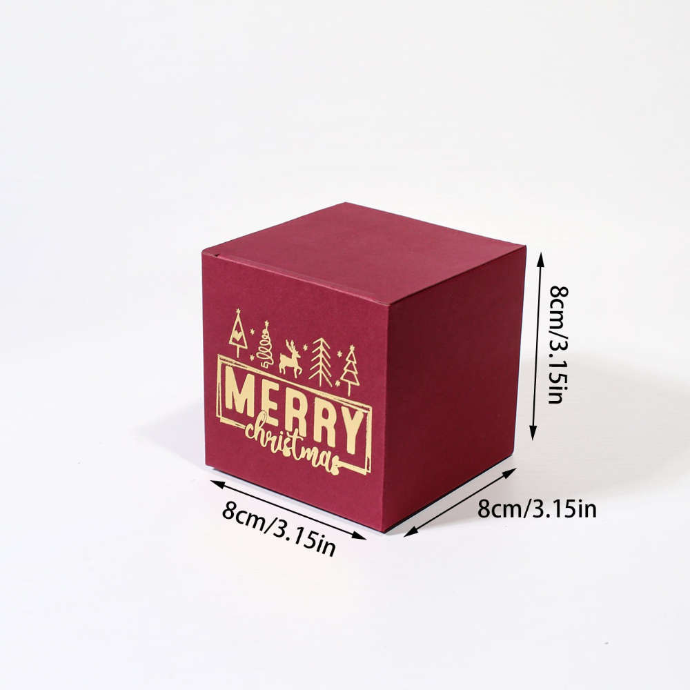 Christmas Gift Boxes Color Green Zfh Size Xtsmc-5Pcs