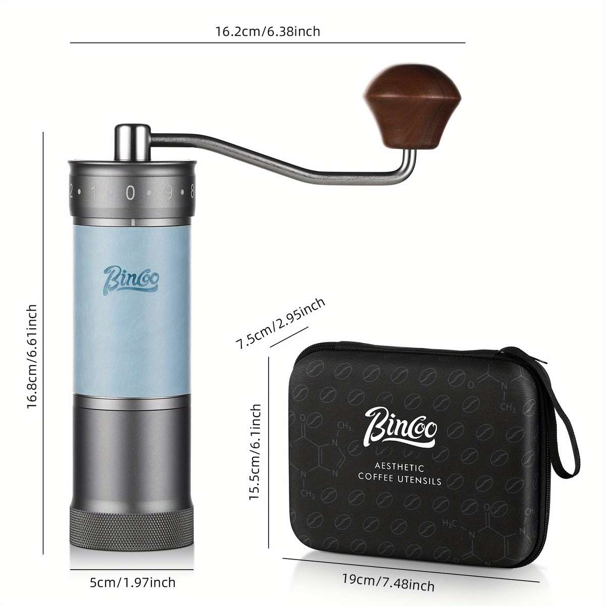 3PCS Reliable Durable Precision Bincoo Pro External Grinder Set Hex for Home