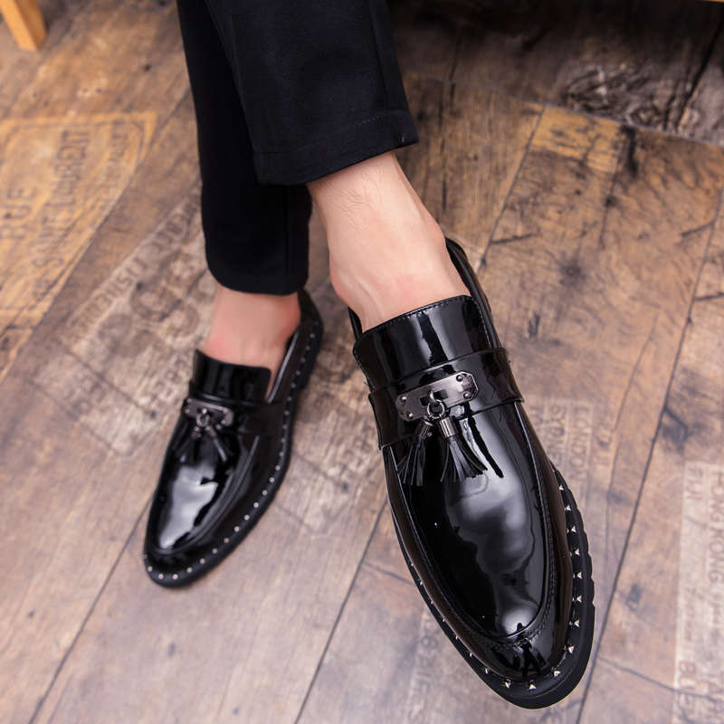 Mens Leather Shoes Color Black Sizeuk 10.5