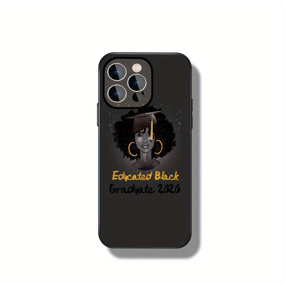 1Pc Black For iPhone 14 Pro Max Celebrating Educated Phone Case