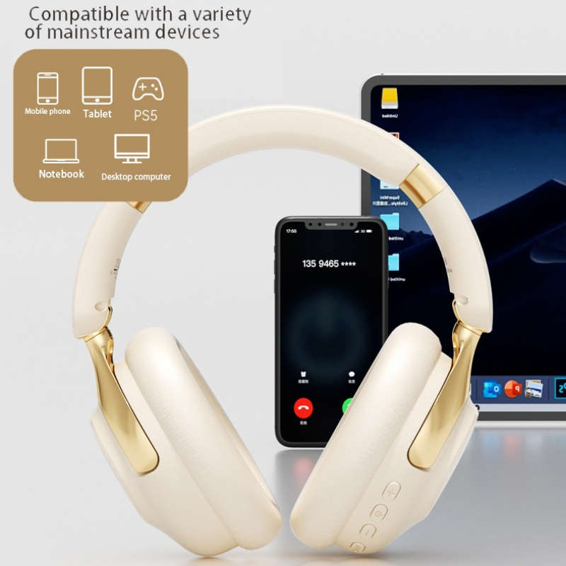 Headset Beige Td88 With 2Pcs Earmuffs