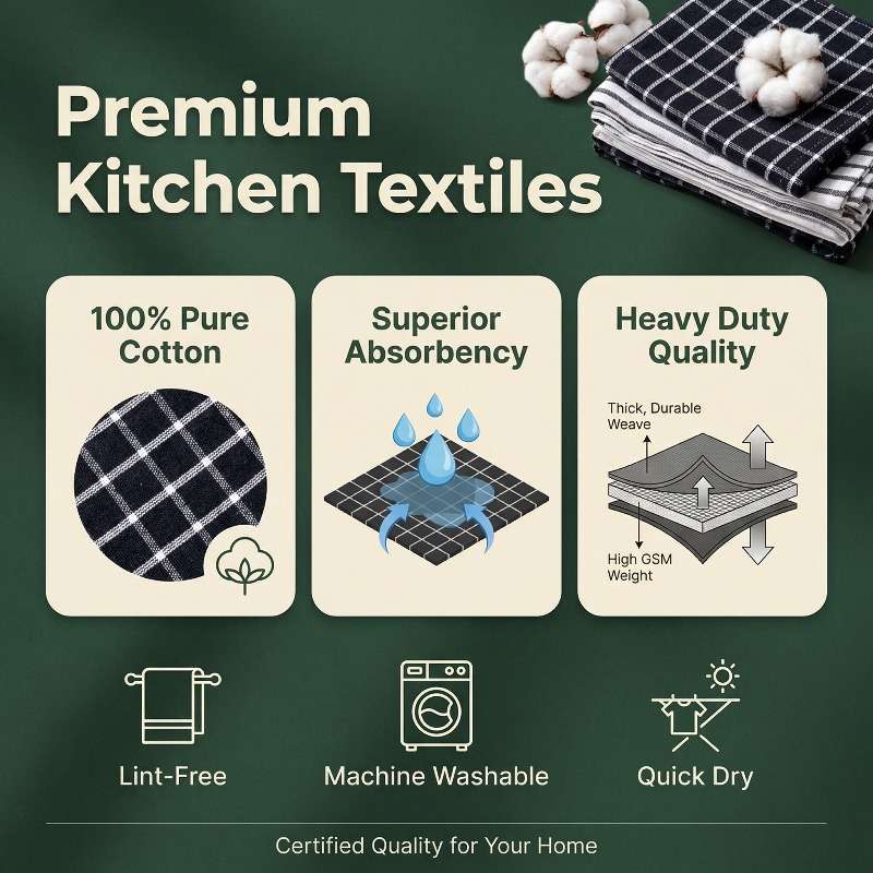 Rag Size 48.01*65.0Cm18.89*25.59*Inch Quantity 2Pcs
