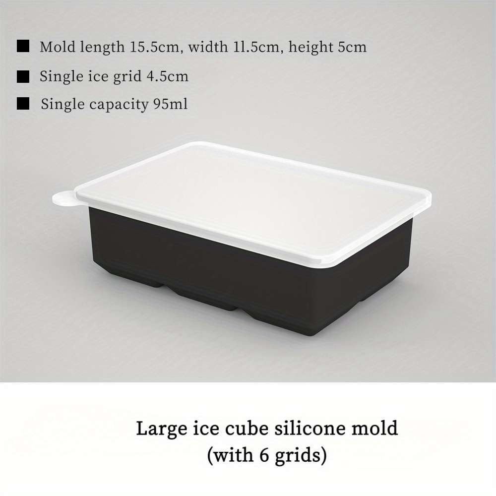 Ice Molds Color Pea Green Color Size6 Compartments With Lid