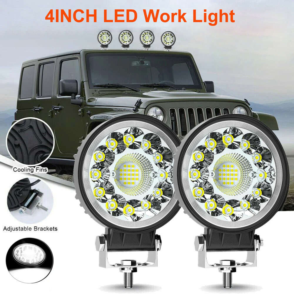 Car Lights Items 2Pcs Round Light