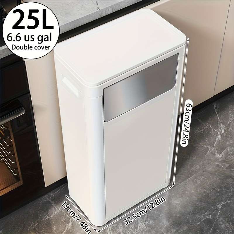 Garbage Can Color White Model6.6 Gallons 25L