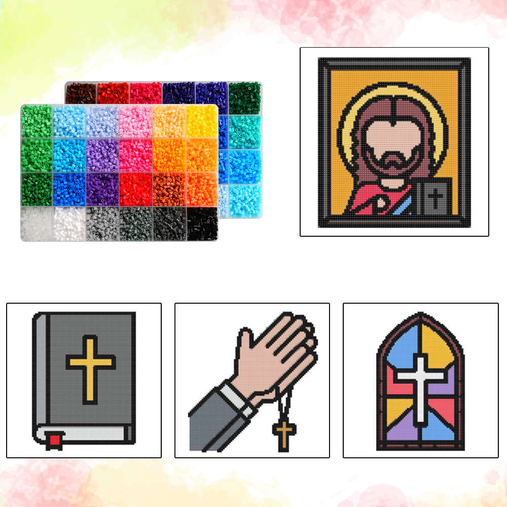 Perler Bead Set 48 Colors Box