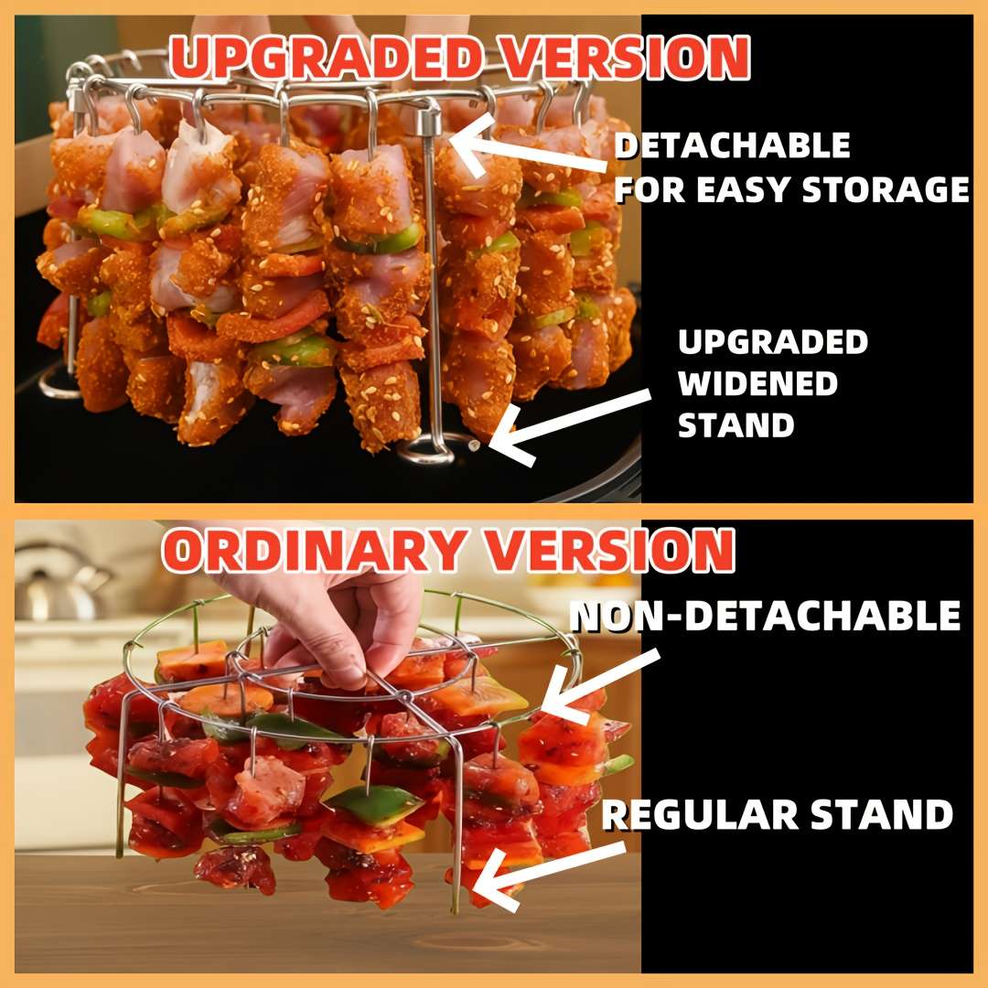 Grill Rack Model Detachable  Upgraded Version Includes Bbq Skewers