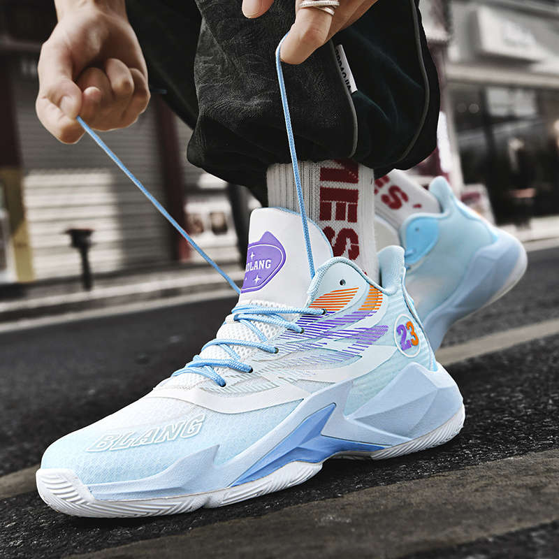 Sneakers White Blue Size Uk 7
