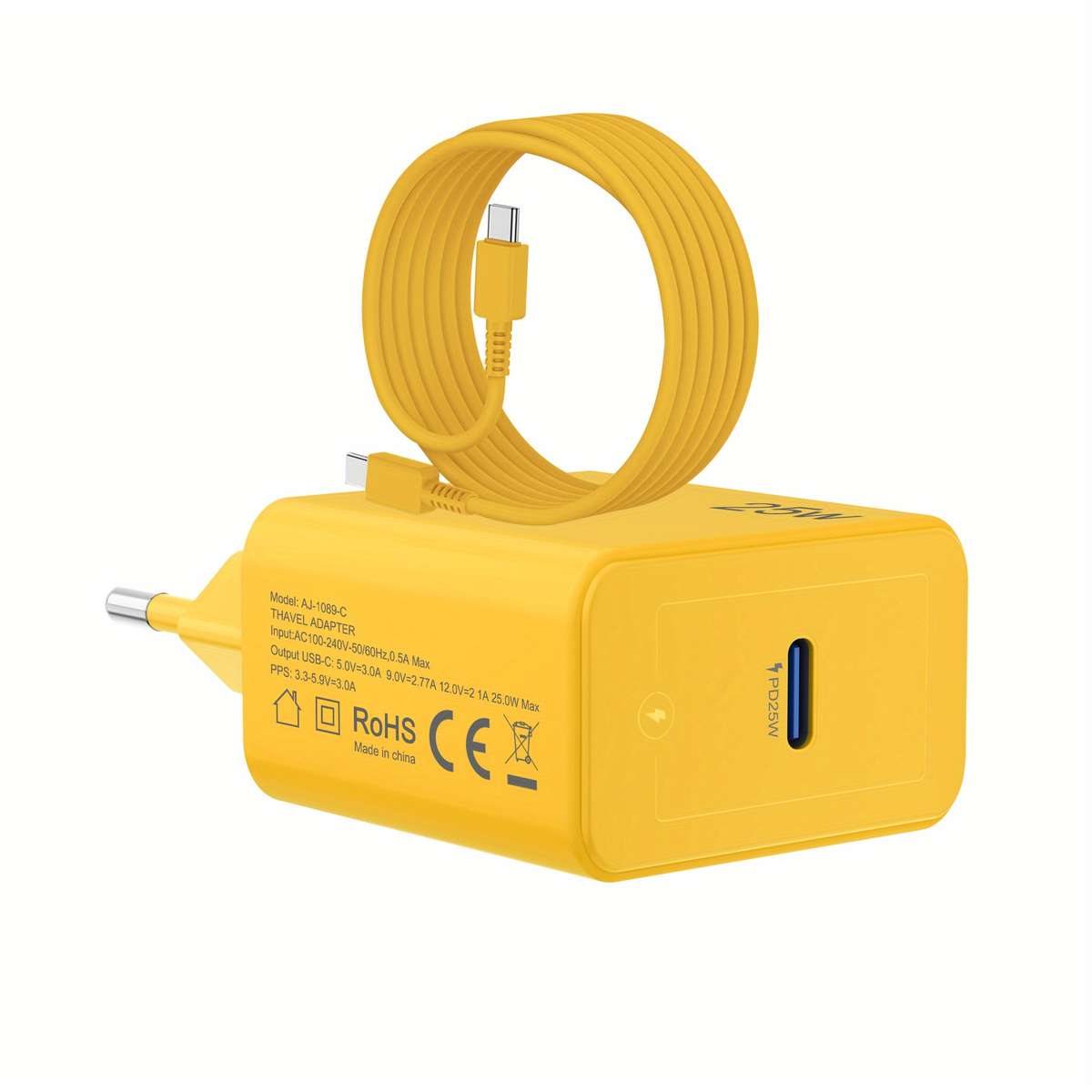 Charger Color Yellow Charger 1.5M Cable
