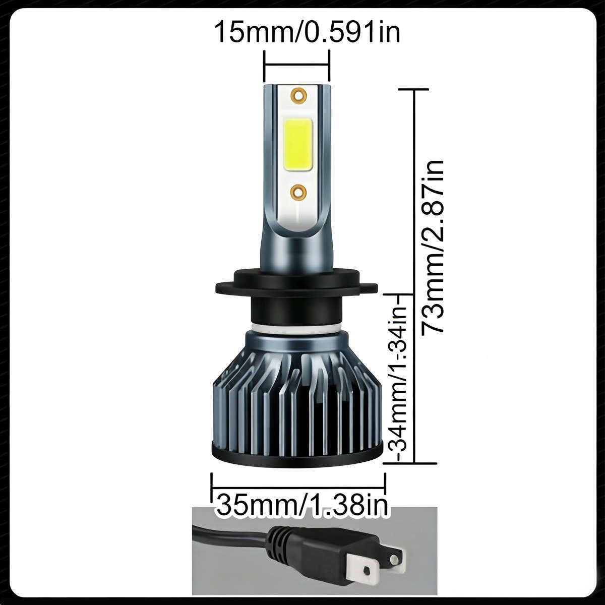Car Lights Color 2Pcs H7