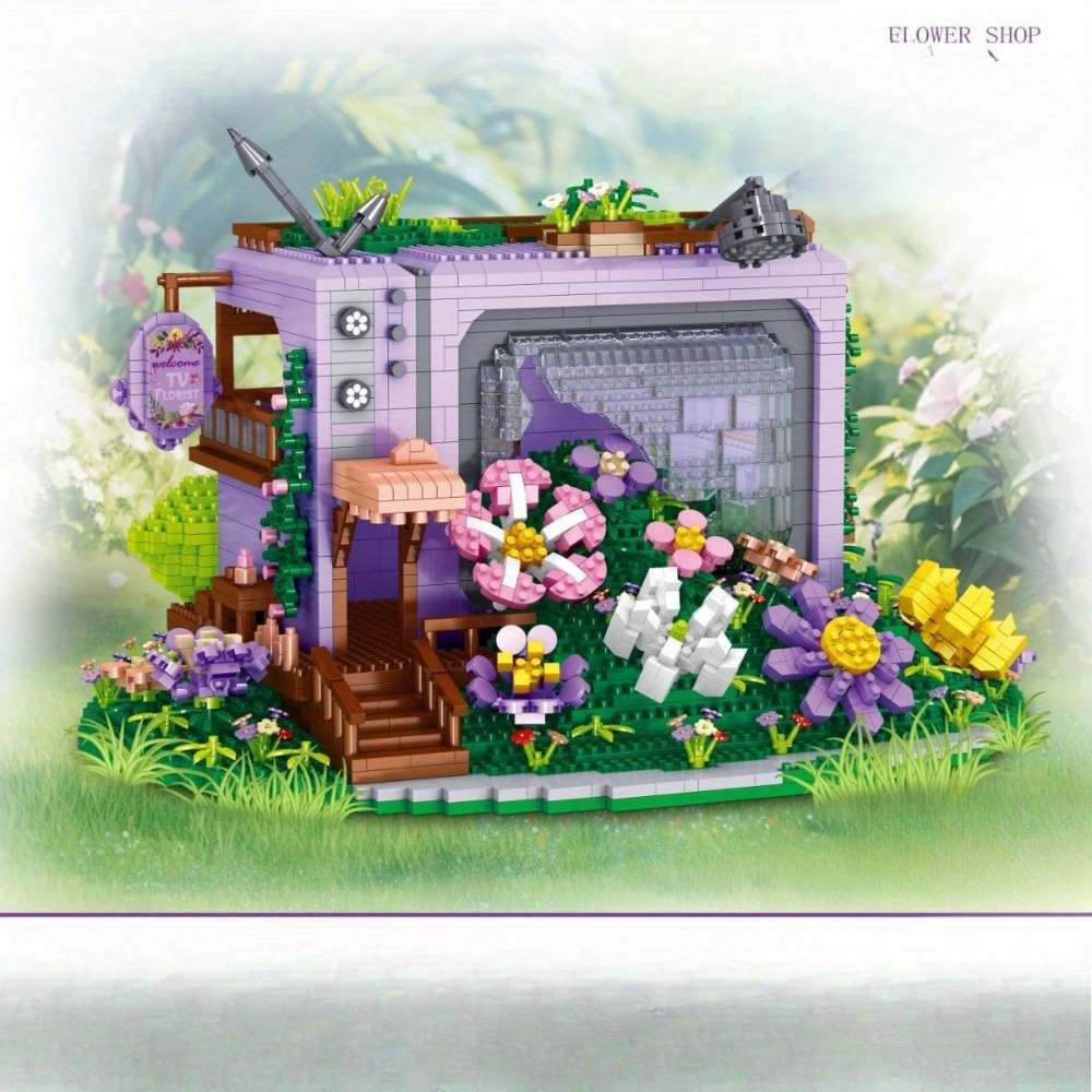 3D Building Model Puzzle Set Color Without Box