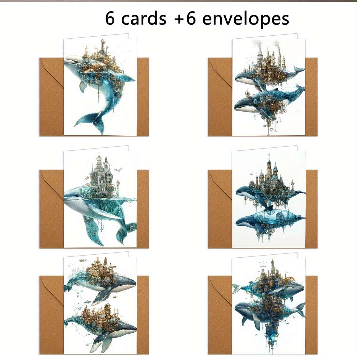 Greeting Cards Quantity 6Pcs