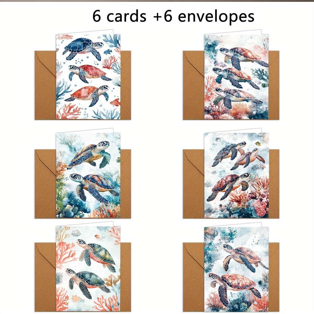 Greeting Cards Quantity 6Pcs