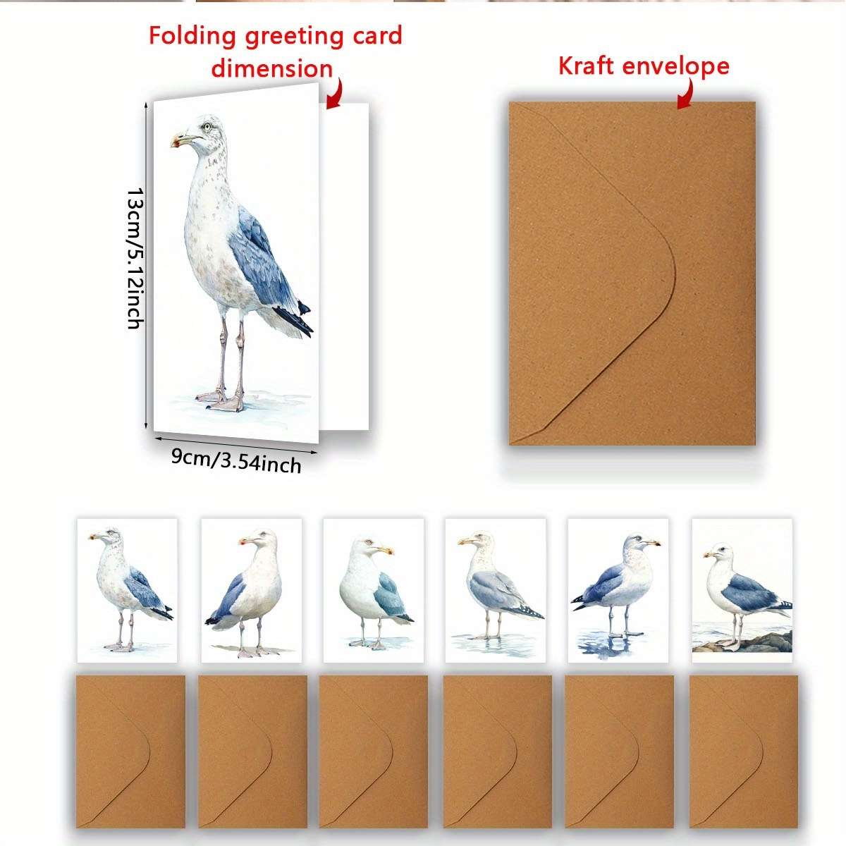 Greeting Cards Quantity 6Pcs