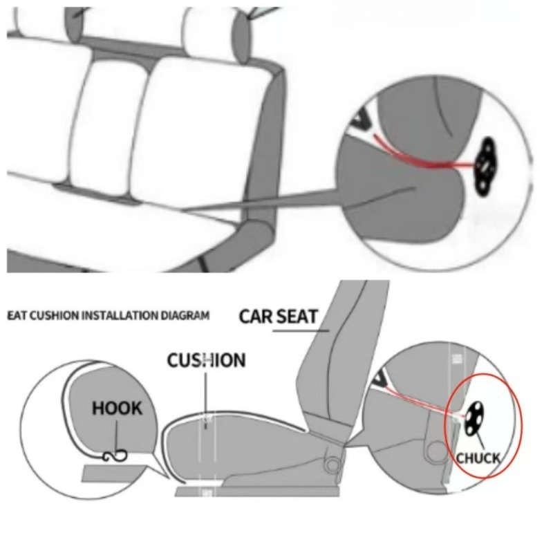 Car Seat Cushion Color Black Sizesingle Lumbar Support