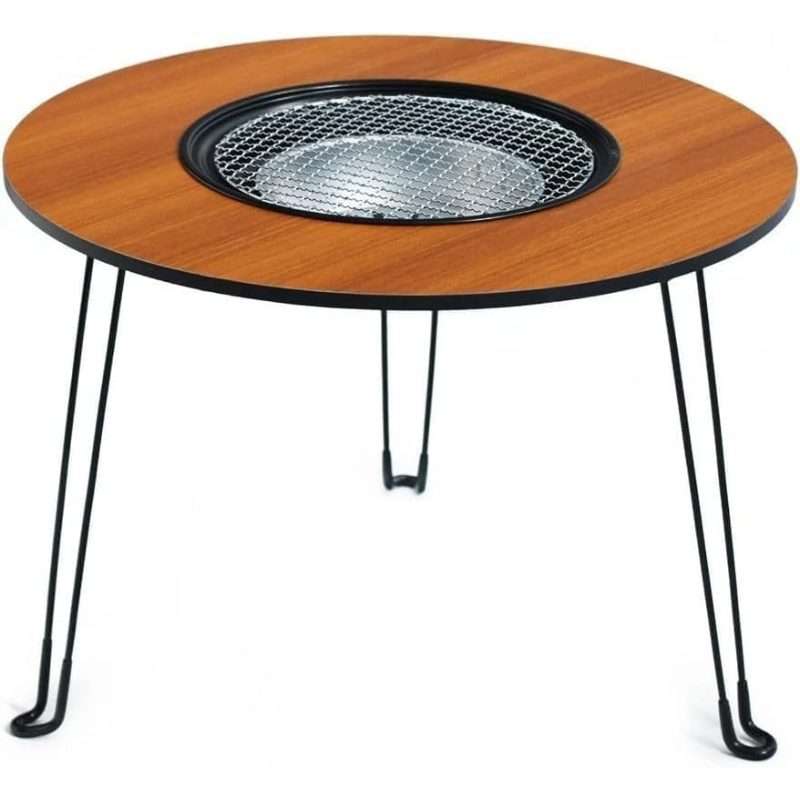 Outdoor Camping Portable Table Multi Functional Barbecue Griller Polished