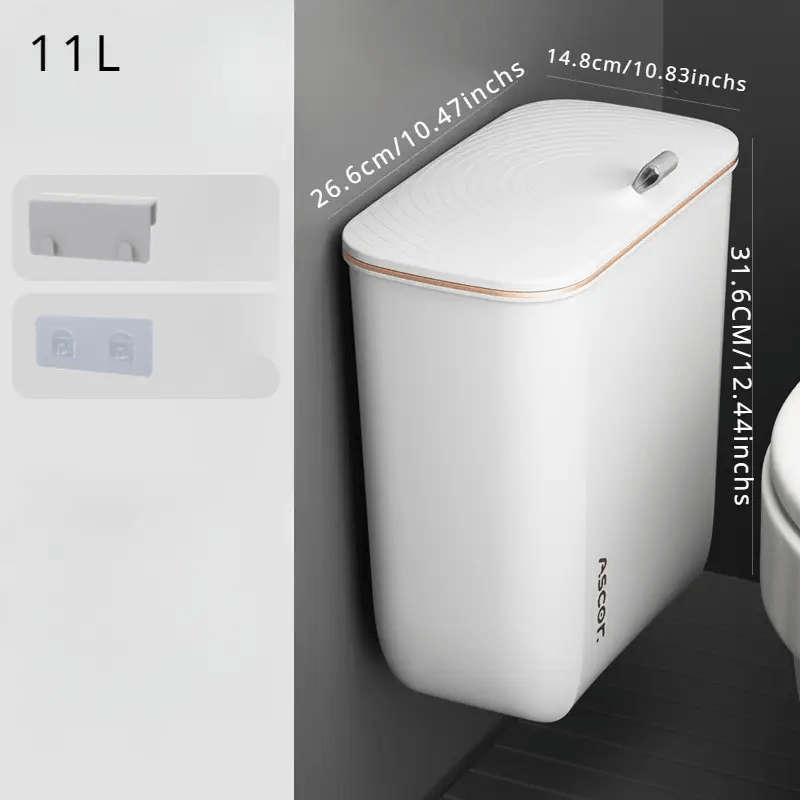 Garbage Can Color White