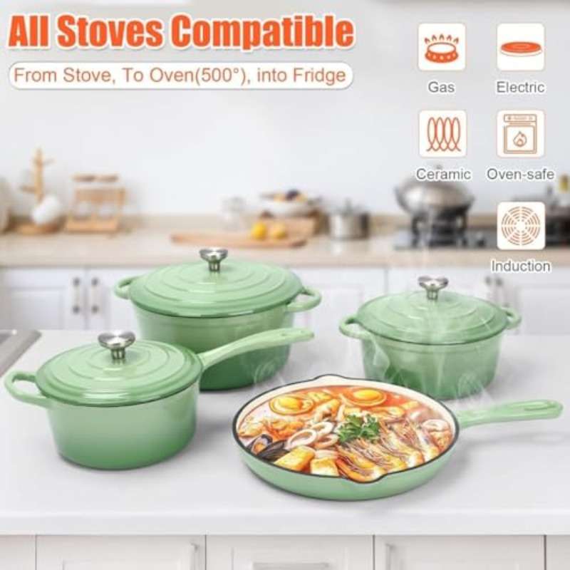 Cookware Pot Color Green