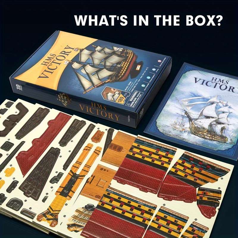 3D Jigsaw Puzzle Model Ship Items Hms Victory