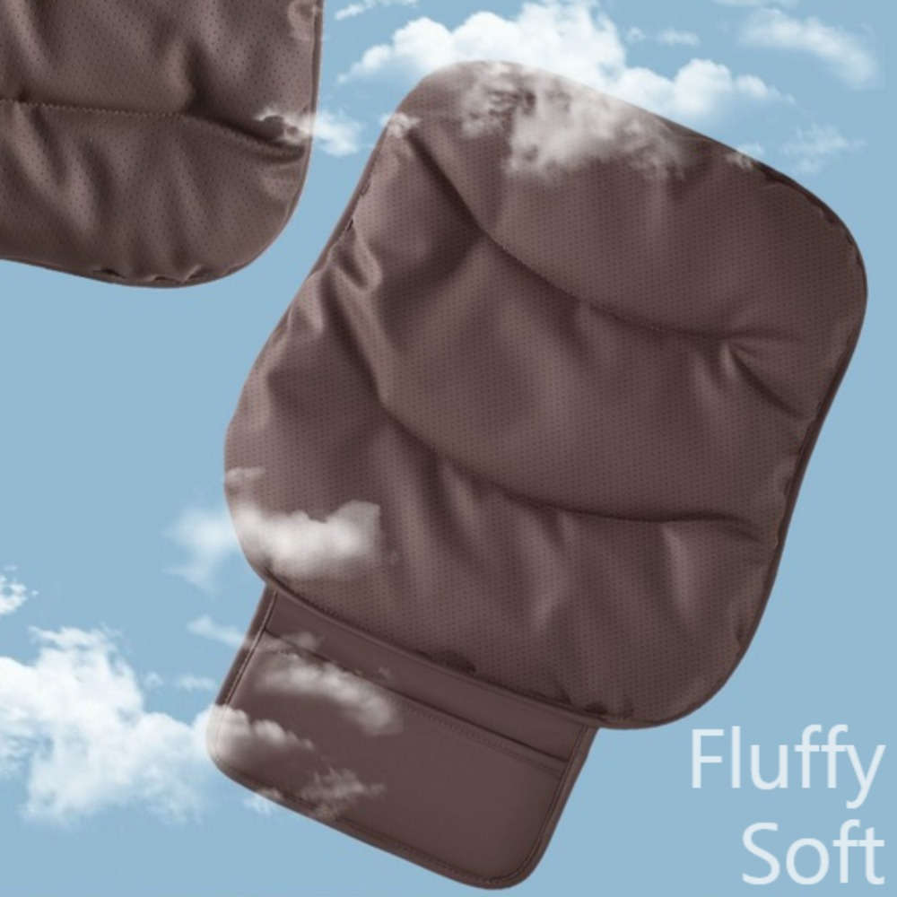 Car Seat Cushion Gray Quantity Square Mat*2