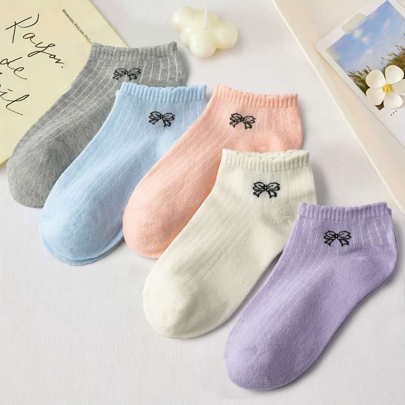 Women S Socks Color Mixed Color5 Pairs Size Onesize