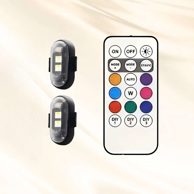 Car Lights Color 2 Lights 1 Remote Control