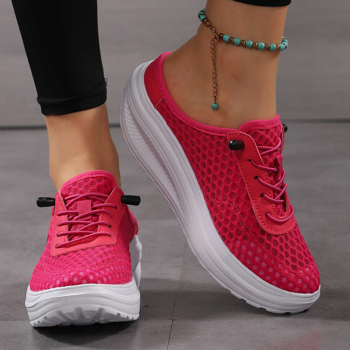 Women S Sneakers Color Rose Red Sizeuk 4