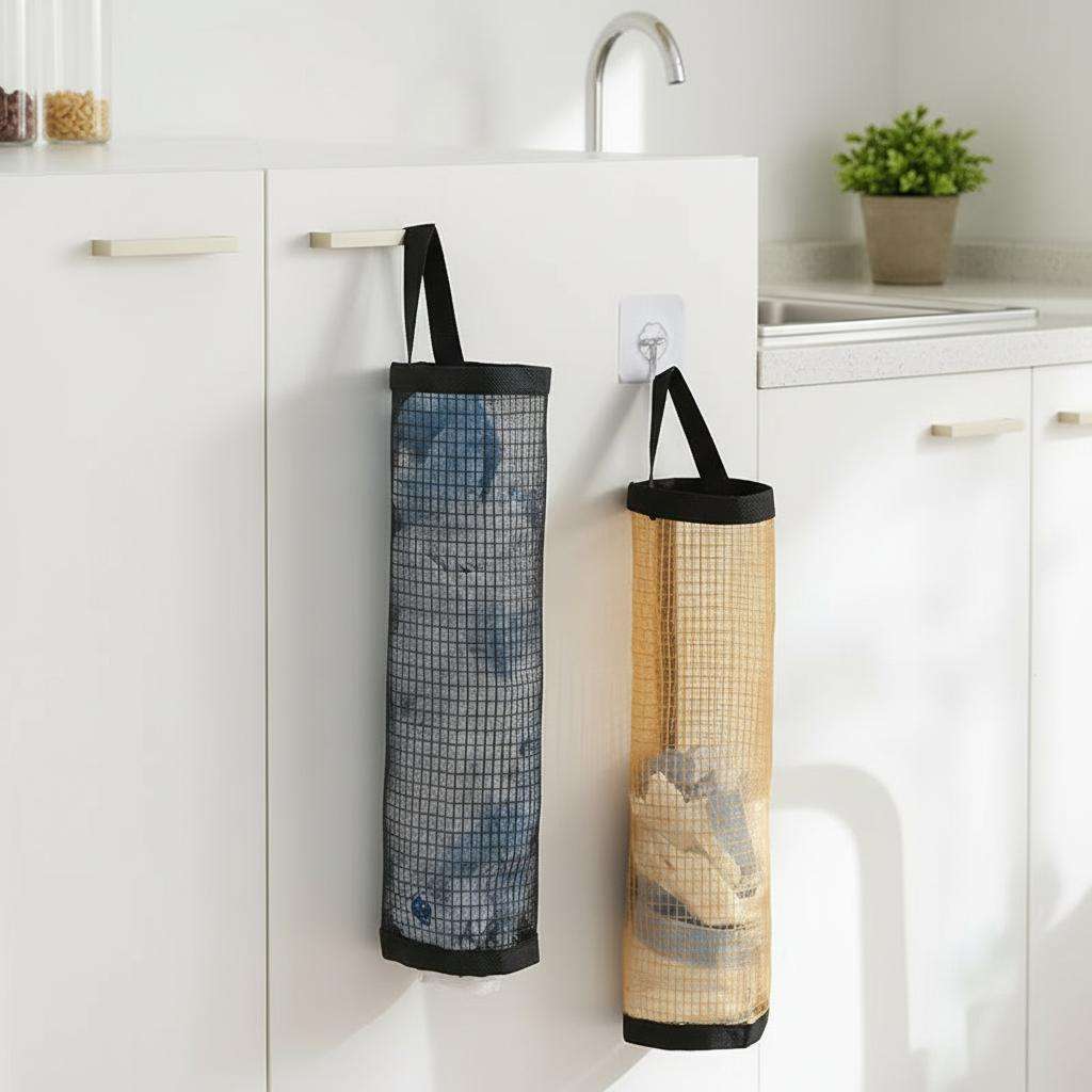 Trash Bag3Piece Set 1 Storage Bag2 Hooks