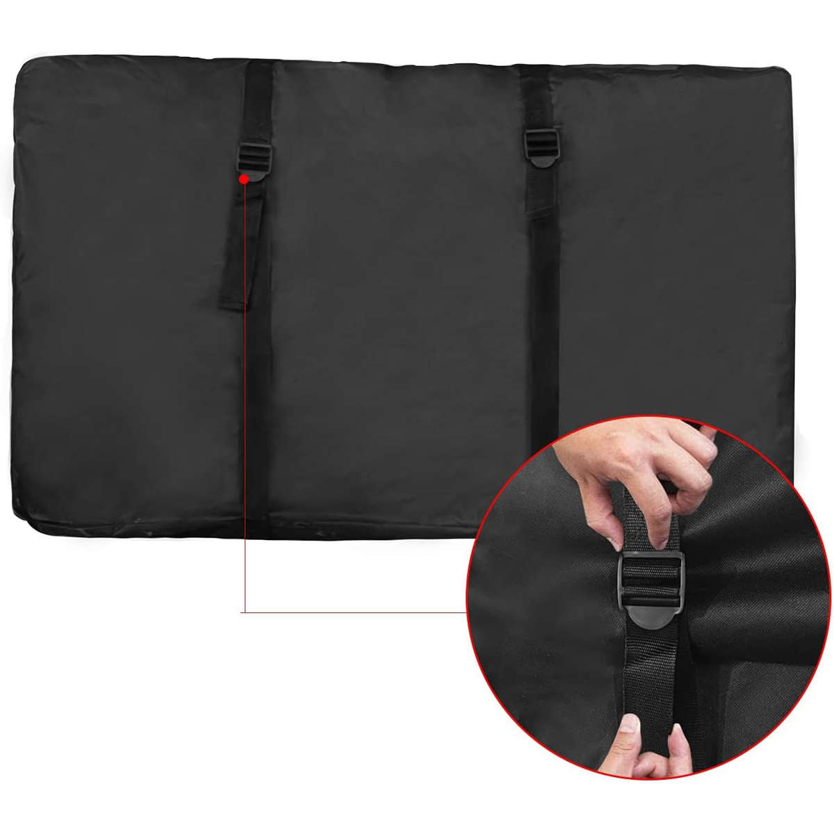Storage Bag Color Black With Buckle Quantity3Pcs