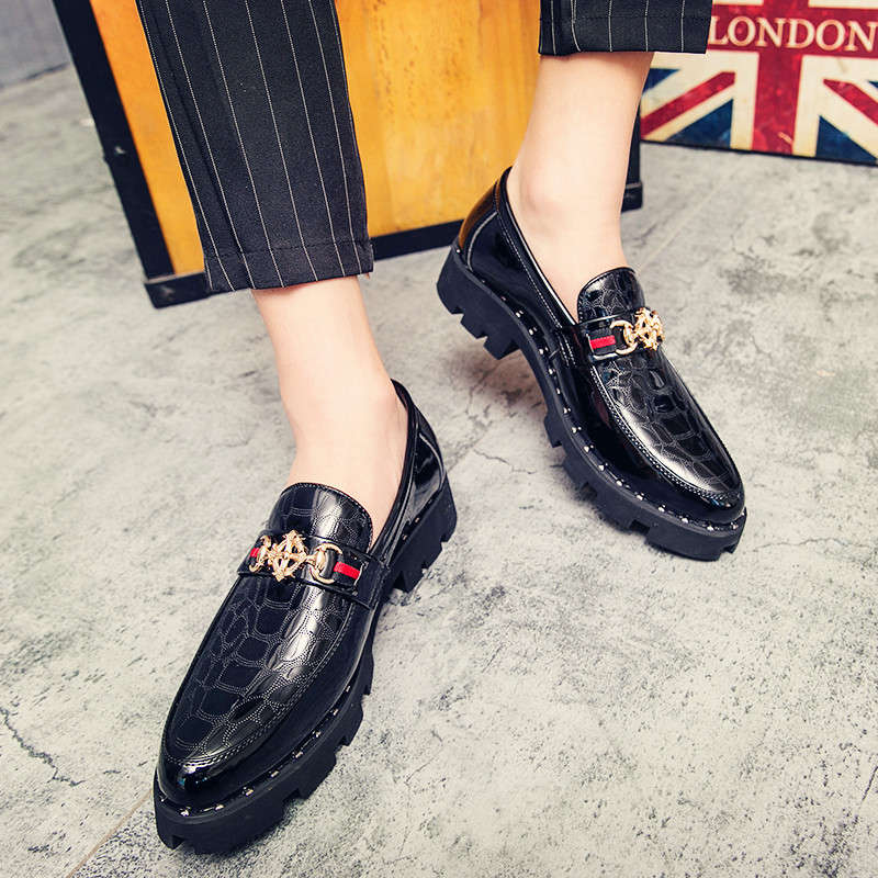 Mens Leather Shoes Color Black Sizeuk 7