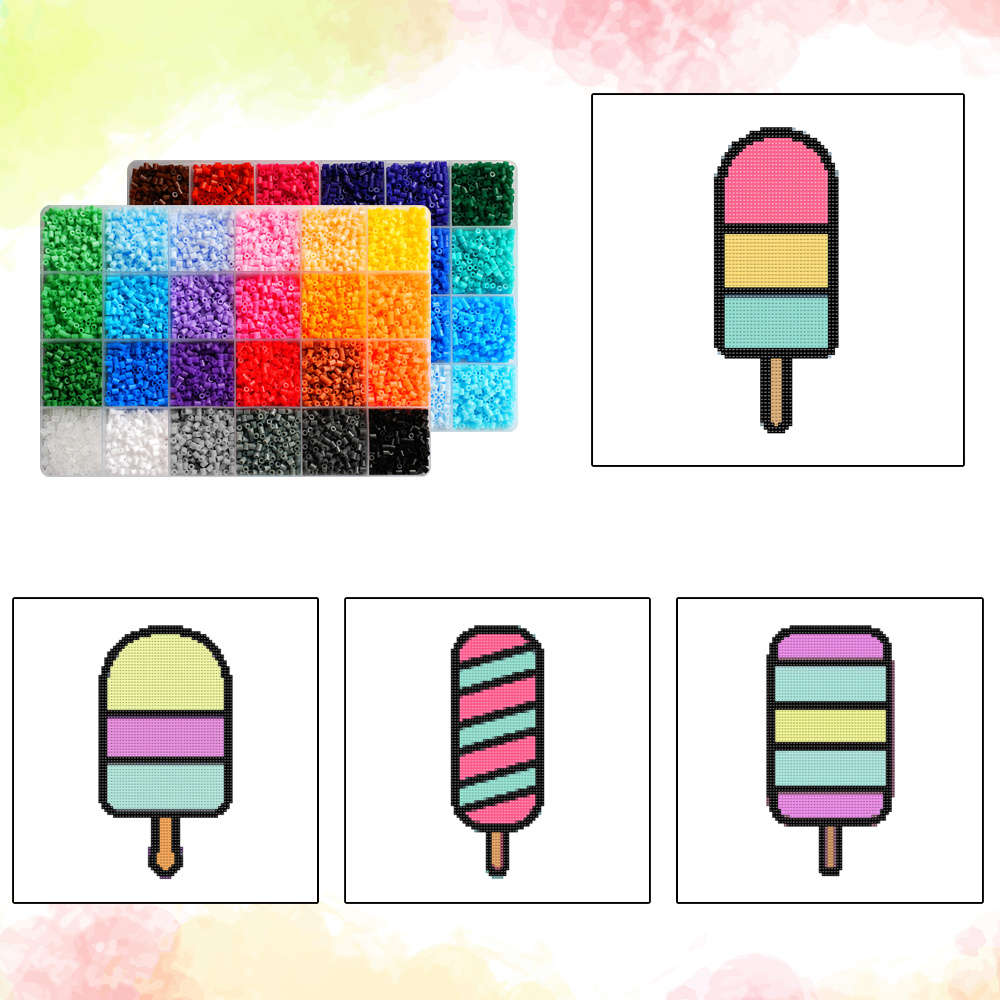 Perler Bead Set 48 Colors Box
