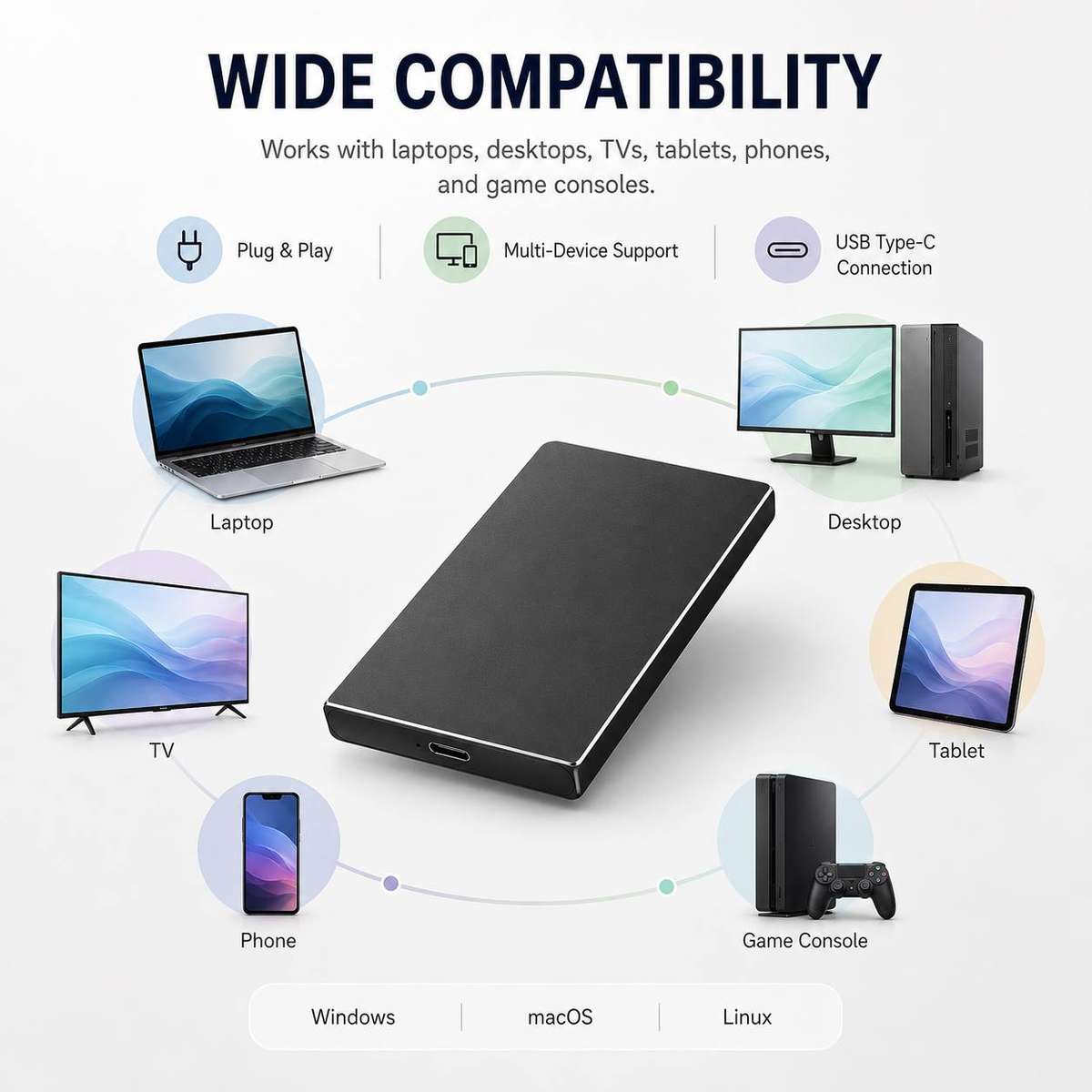 Usb Flash Drive Storage 2Tb