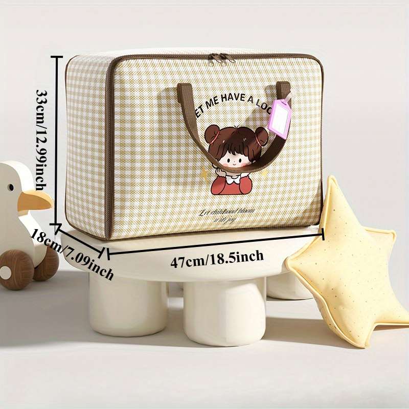Super British Quilted Compression Bag Designs Zippered Handle Foldable Storage D