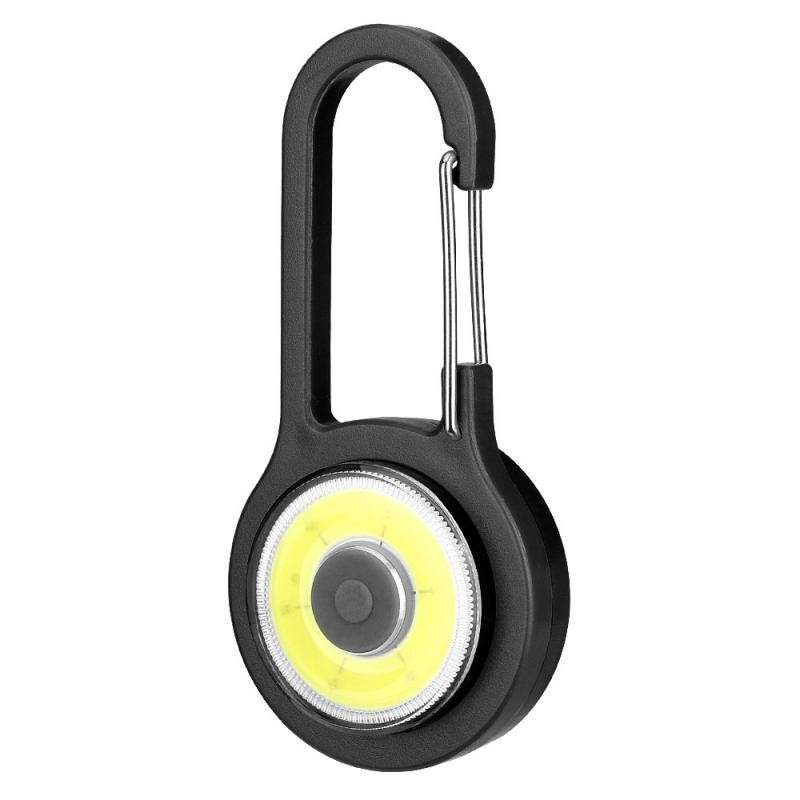 Efficient Led Flashlight Carabiner Keychain Modes Pocket Torch Professional