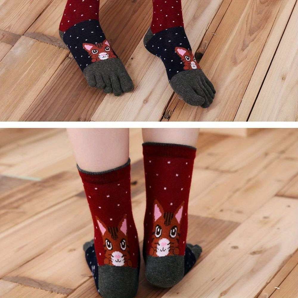 Women S Socks Color Striped Cat Size 49
