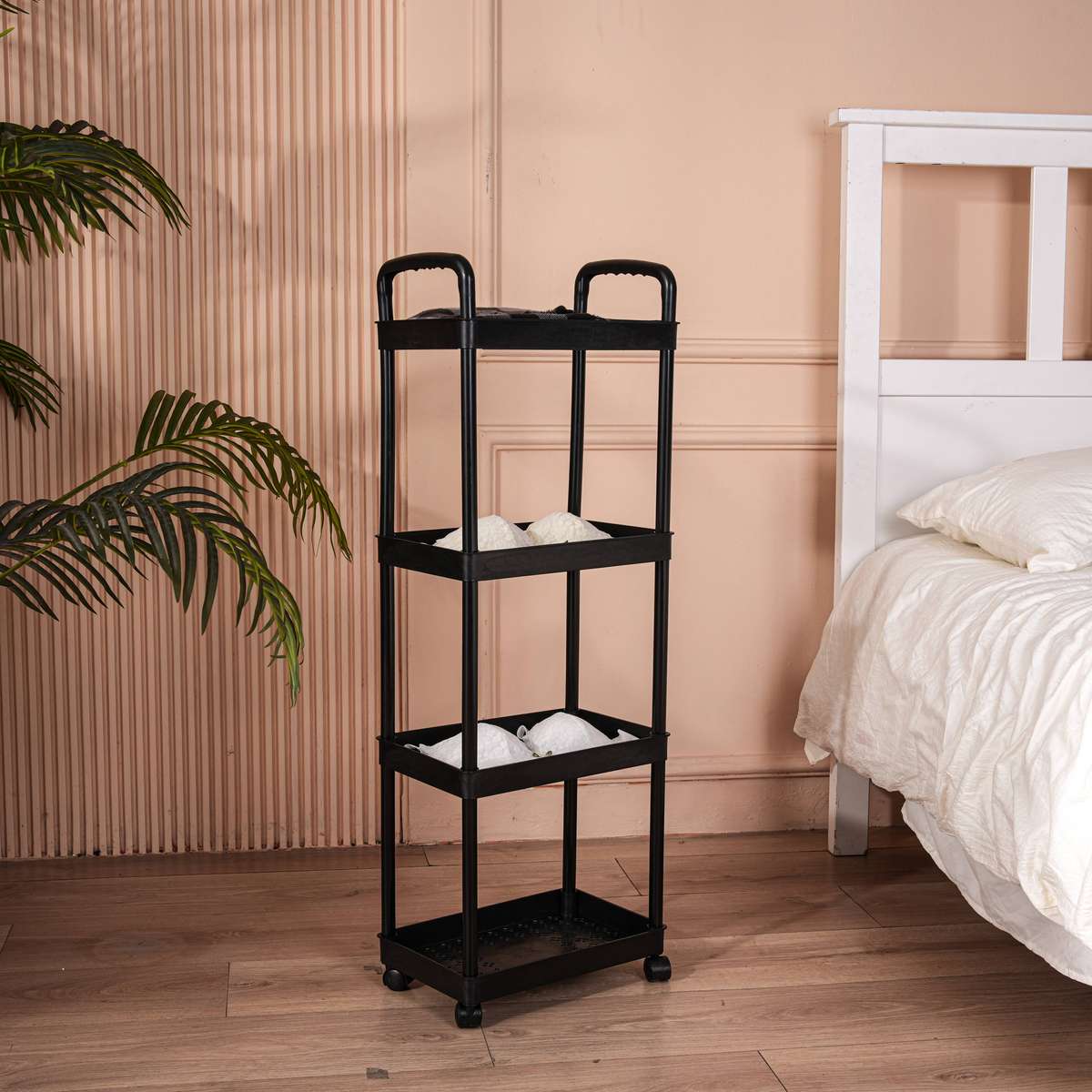 Bathroom Storage Rack Color Yjyblack Material5Layer Storage Box