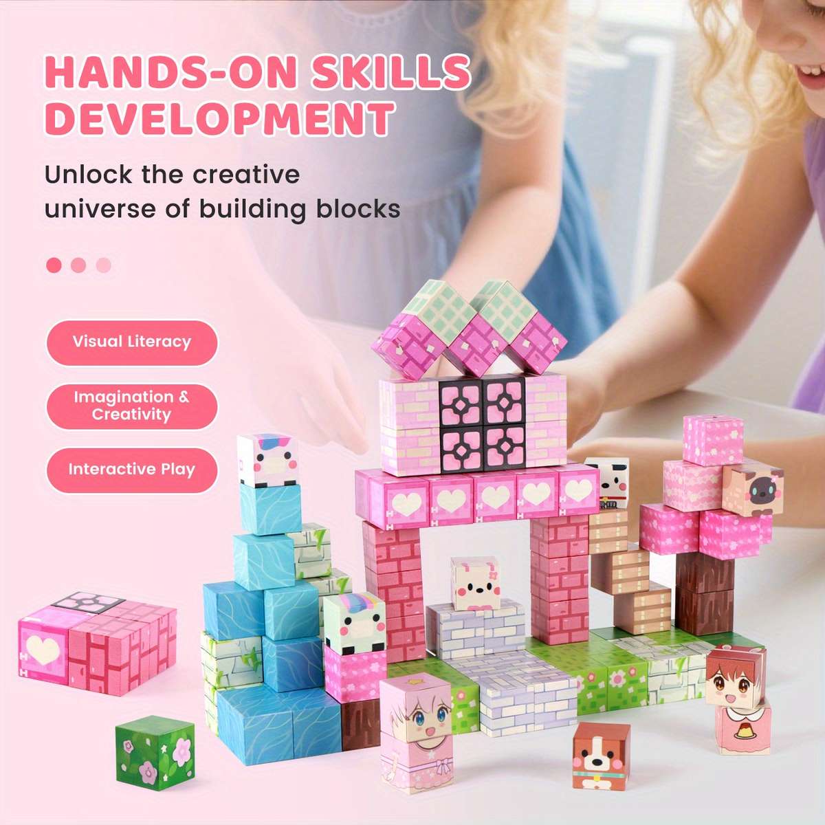 3D Building Model Puzzle Set Quantity 100Pcs