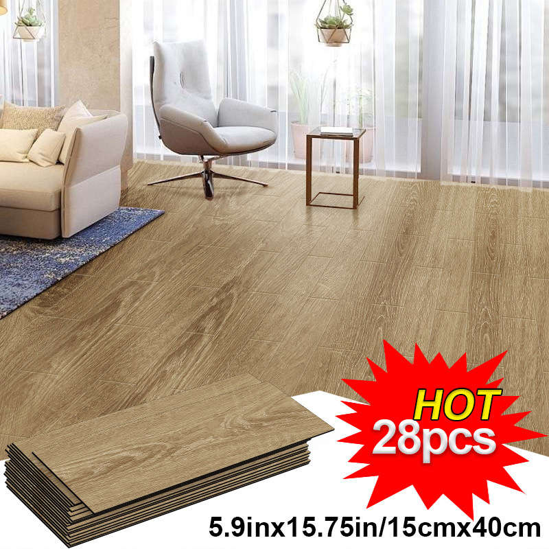 Self Adhesive Floor Stickers Rock Gray 28 Pieces Pack