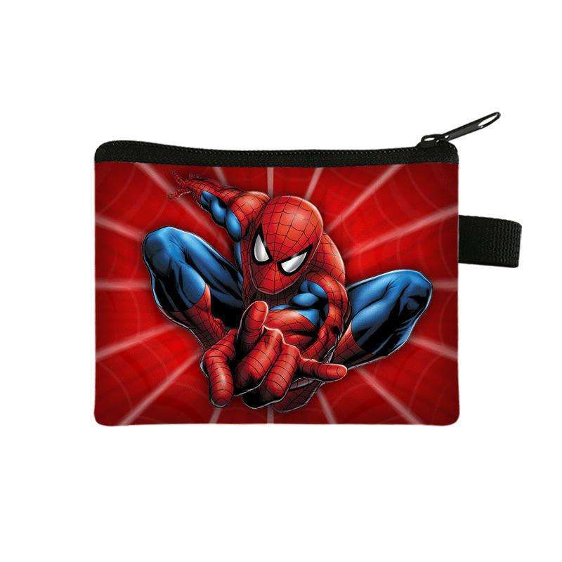 Marvel Spider-Man Birthday Walletstylish Polyester Coin Purse Card Holder Vibrant Cartoon