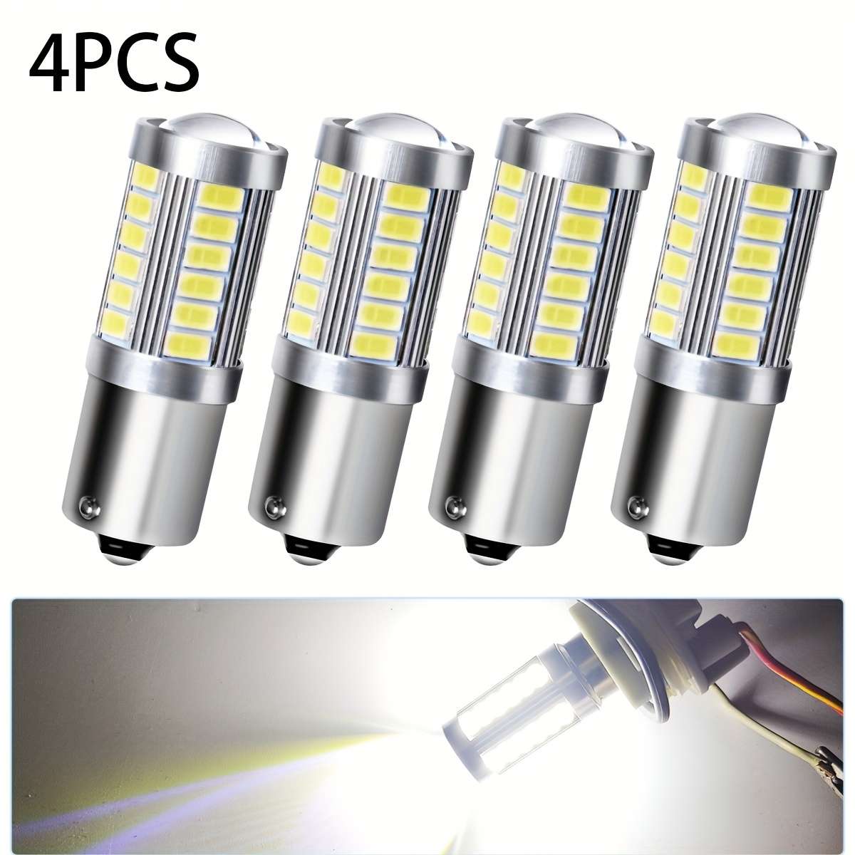 Car Lights Items 4Pcs1157 Bay15D P21 5W Red